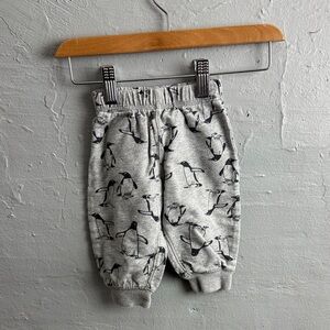 Carter's Gray Penguin Pattern Sweatpants
